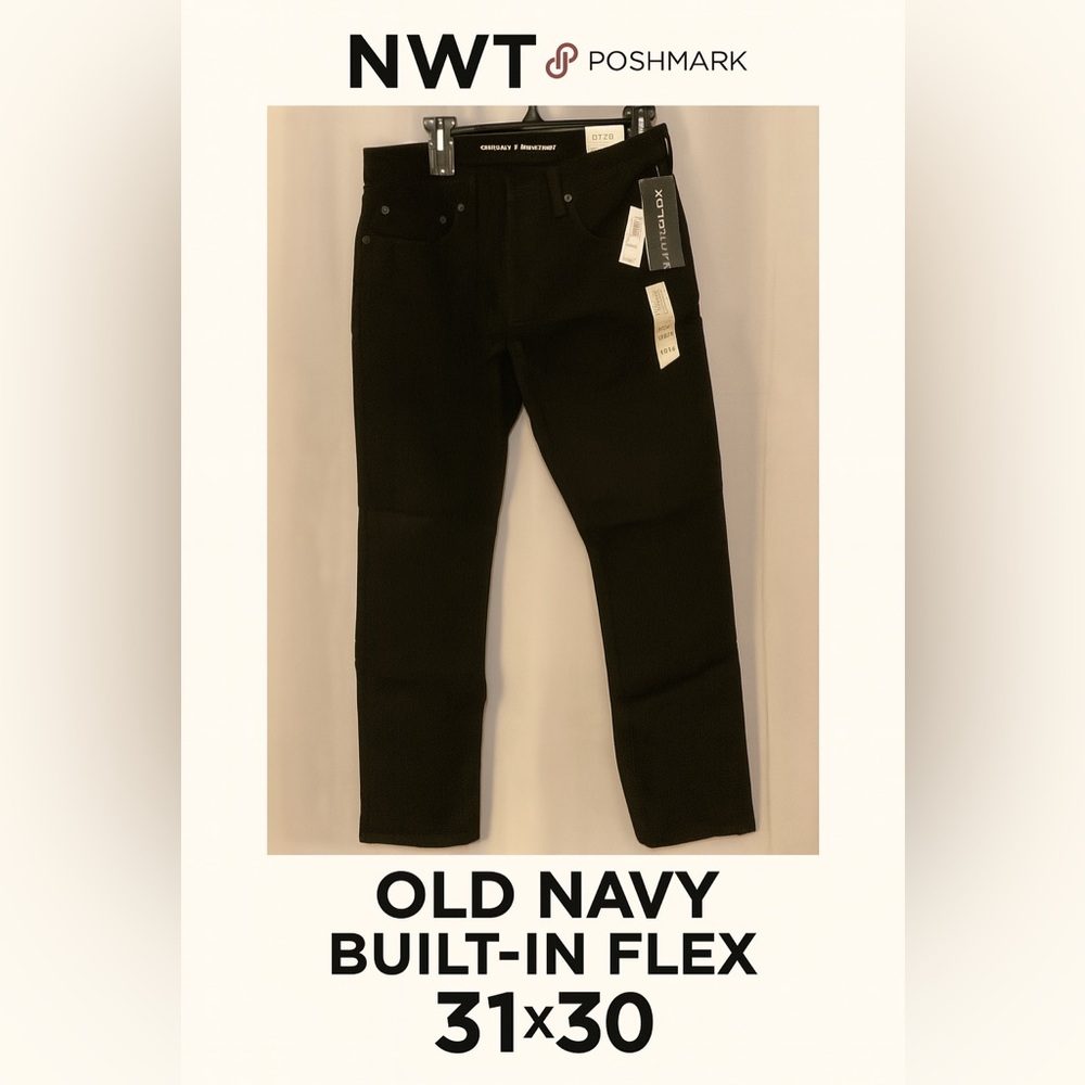 Old Navy Black Slim Jeans 31x30 – 2 Pairs (Built-In Flex)